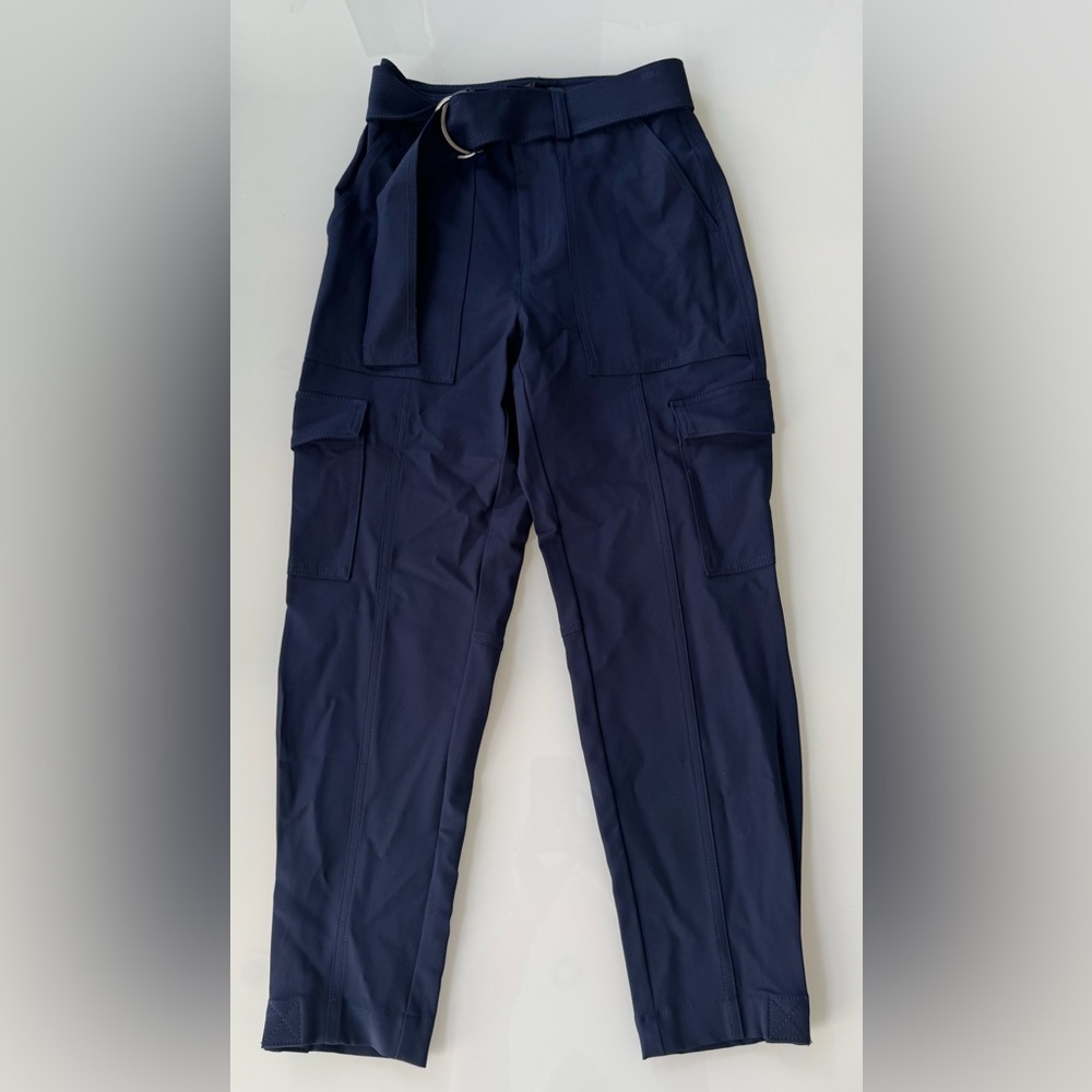 Banana Republic Navy Belted Cargo Pants Size 0